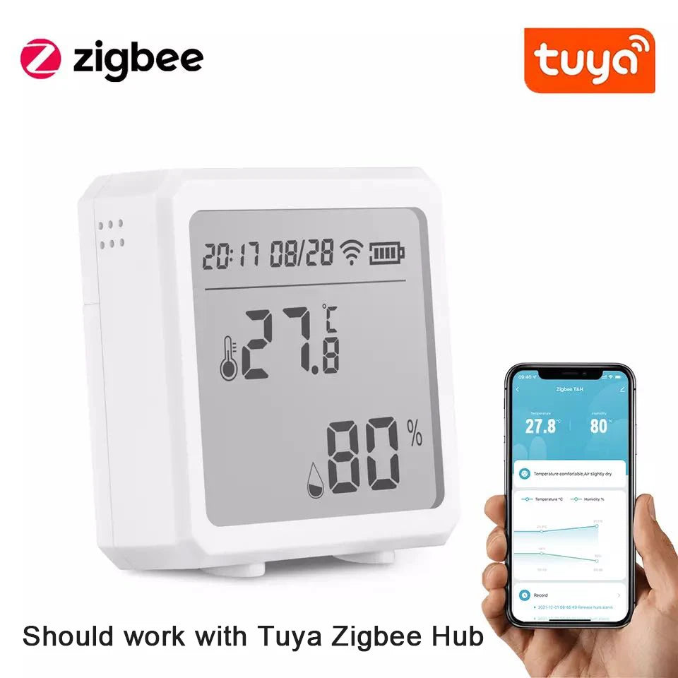 Sensore di Temperatura e Umidità Zigbee con App Tuya