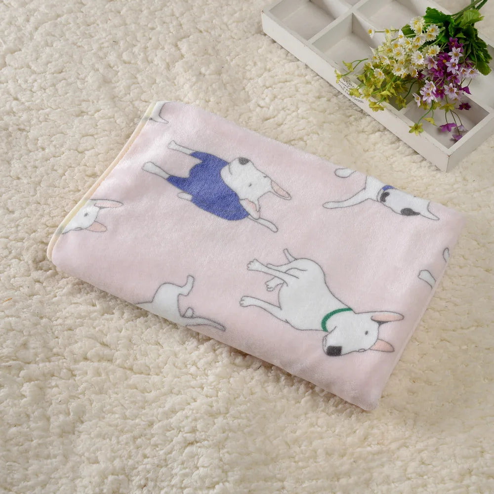 Soft Flannel Dog Bed Blanket Pet Sleeping Pad Cat Dog Breathable Sofa Blanket Warm and Comfortable Sleeping Sheets Pet Supplies 