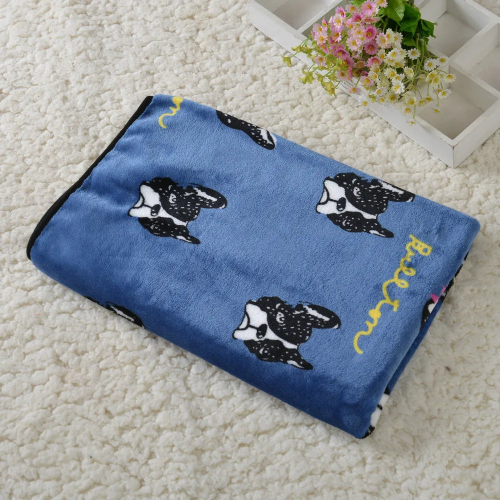 Soft Flannel Dog Bed Blanket Pet Sleeping Pad Cat Dog Breathable Sofa Blanket Warm and Comfortable Sleeping Sheets Pet Supplies 