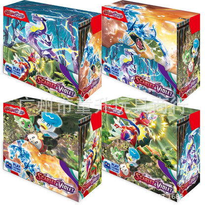 360 Pcs Pokemon Card Prismatic Evolutions Obsidian Flames PALDEAN FATES Surging Sparks English Booster Battle Transaction Card 