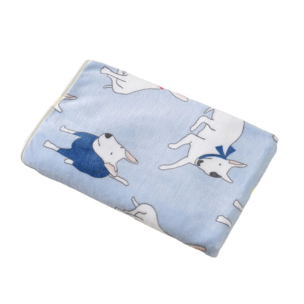 Soft Flannel Dog Bed Blanket Pet Sleeping Pad Cat Dog Breathable Sofa Blanket Warm and Comfortable Sleeping Sheets Pet Supplies 