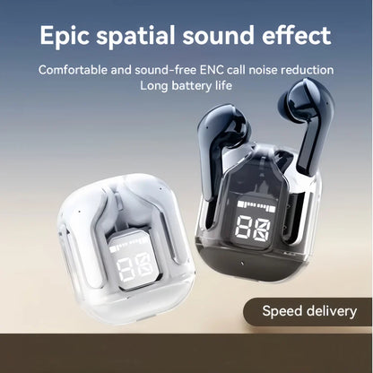 Original T2 Bluetooth Headphones TWS Transparent Wireless Bluetooth Headset HIFI Sound Quality Bluetooth 5.3 For Xiaomi Earbuds 