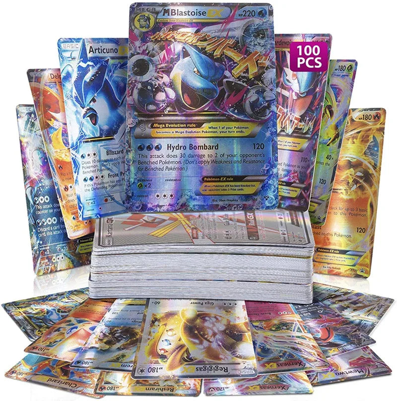 20Pcs English Pokemon Cards GX Tag Team Vmax EX Mega Shining Game Battle Cards Trading Collection Cards Toys Children Gifts