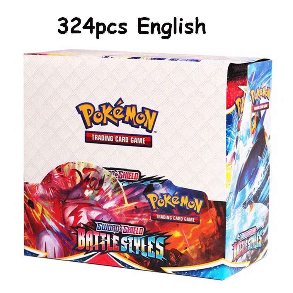 Newest 324Pcs Pokemon Cards Sun &amp; Moon XY Evolutions Pokemon Booster Box Collectible Tradiner Card Game toy for children 