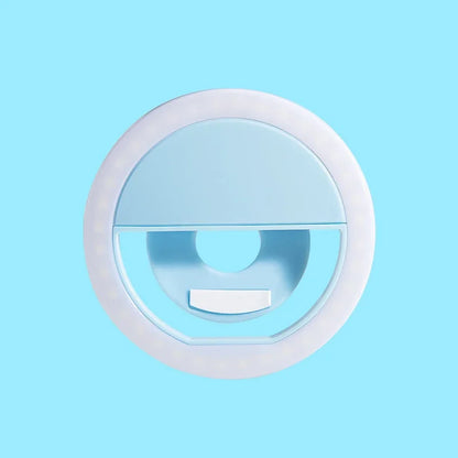 Portable USB Charge Phone Lens Lamp Led Selfie Ring Light Mobile Phone Live Broadcast Video Selfie Fill Light For All Smartphone