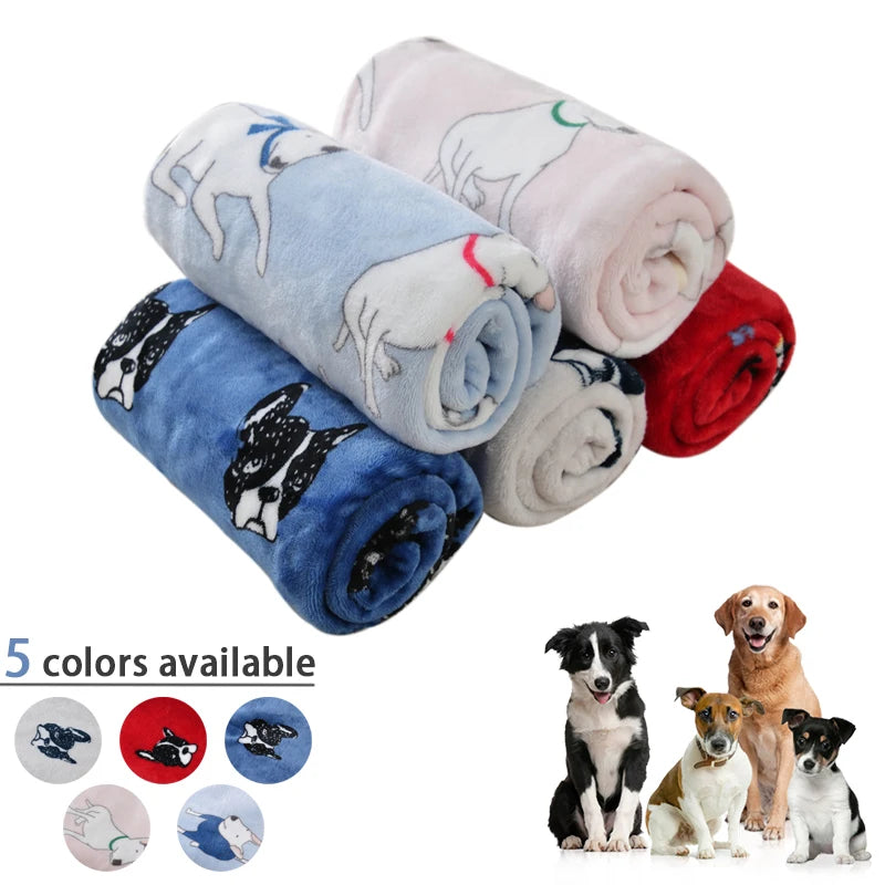 Soft Flannel Dog Bed Blanket Pet Sleeping Pad Cat Dog Breathable Sofa Blanket Warm and Comfortable Sleeping Sheets Pet Supplies 