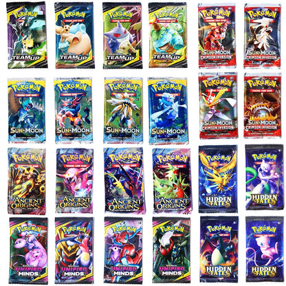 Newest 324Pcs Pokemon Cards Sun &amp; Moon XY Evolutions Pokemon Booster Box Collectible Tradiner Card Game toy for children 