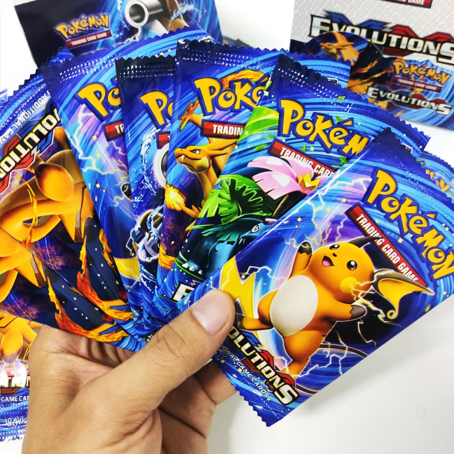 Newest 324Pcs Pokemon Cards Sun &amp; Moon XY Evolutions Pokemon Booster Box Collectible Tradiner Card Game toy for children 