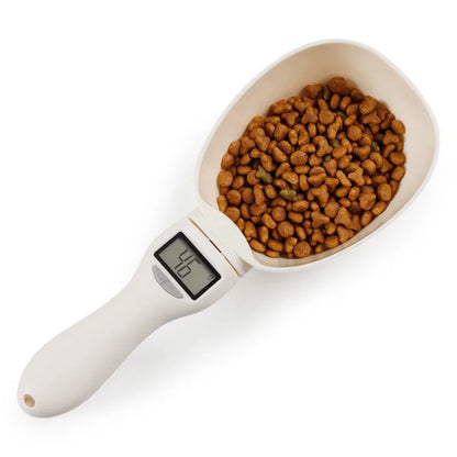 Electronic Measuring Tool Dog and Cat Feeding Bowl Measuring Spoon Pet Food Scale Digital Display Weighing Spoon Weight Volumn 