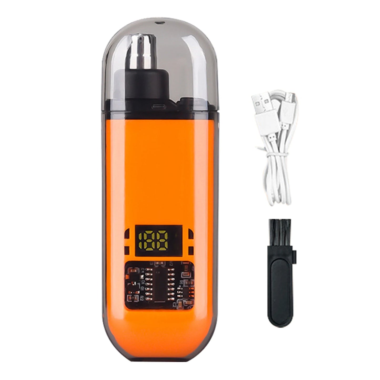 USB Rechargeable Nose &amp; Ear Hair Trimmer for Men, Portable Mini Compact Design with Fast Charge, Electric Grooming Kit 