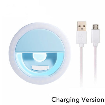 USB Charge LED Selfie Fill Light Led Selfie Ring Light Mobile Phone Live Broadcast Video LED Selfie Ring Lamp For All Smartphone