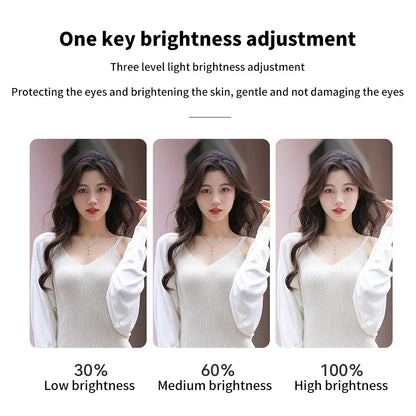 Portable USB Charge Phone Lens Lamp Led Selfie Ring Light Mobile Phone Live Broadcast Video Selfie Fill Light For All Smartphone