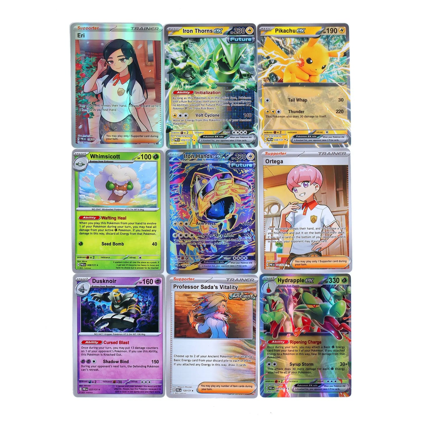 360 Pcs Pokemon Card Prismatic Evolutions Obsidian Flames PALDEAN FATES Surging Sparks English Booster Battle Transaction Card 