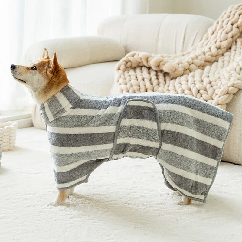 Booteely 1PC Dog Bathrobe Oversized Thick-Added Absorbent Quick Drying Golden Shiba Cat Bath Towel Towel Used After Bath 