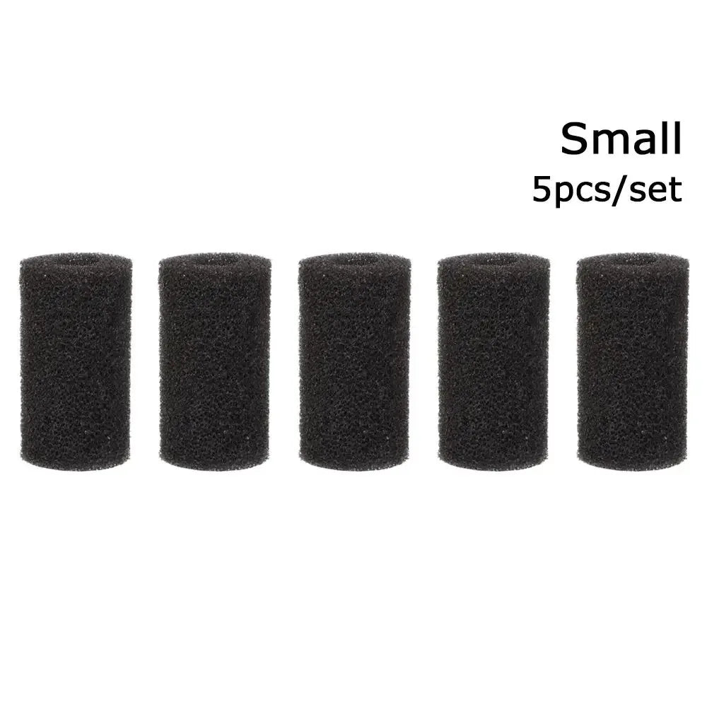 5 Pcs/set Aquarium Biochemical Filter Sponge Fish Tank Inlet Water Pre-Filter Sponge Cartridge Replacement Filter
