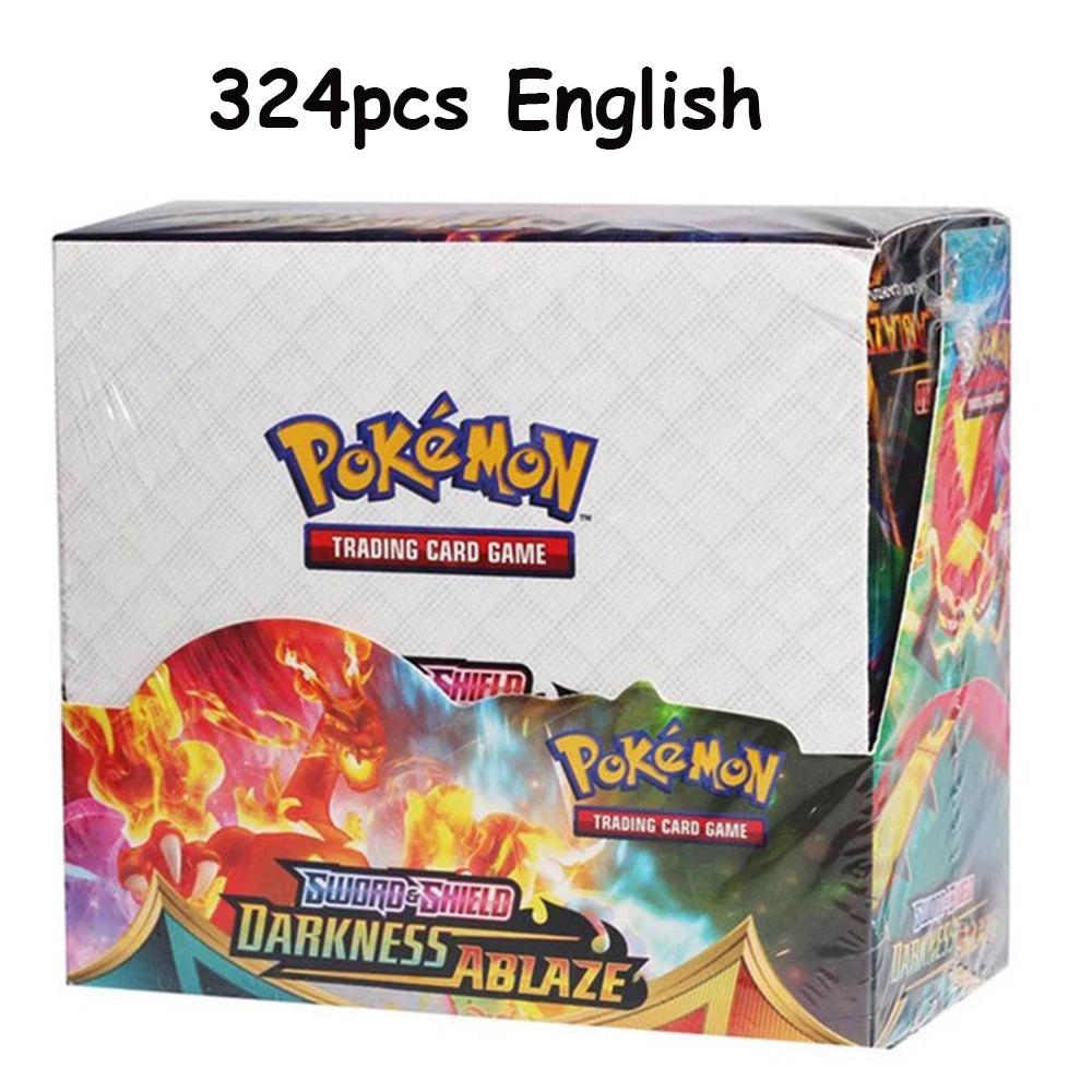Newest 324Pcs Pokemon Cards Sun &amp; Moon XY Evolutions Pokemon Booster Box Collectible Tradiner Card Game toy for children 