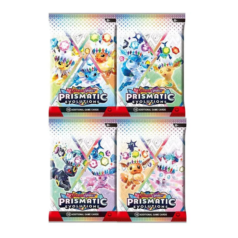 360 Pcs Pokemon Card Prismatic Evolutions Obsidian Flames PALDEAN FATES Surging Sparks English Booster Battle Transaction Card 