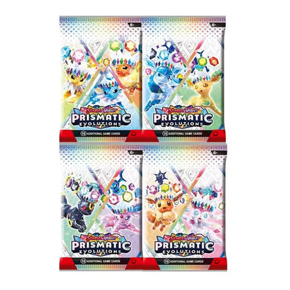 360 Pcs Pokemon Card Prismatic Evolutions Obsidian Flames PALDEAN FATES Surging Sparks English Booster Battle Transaction Card 