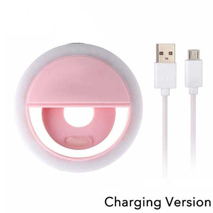 USB Charge LED Selfie Fill Light Led Selfie Ring Light Mobile Phone Live Broadcast Video LED Selfie Ring Lamp For All Smartphone