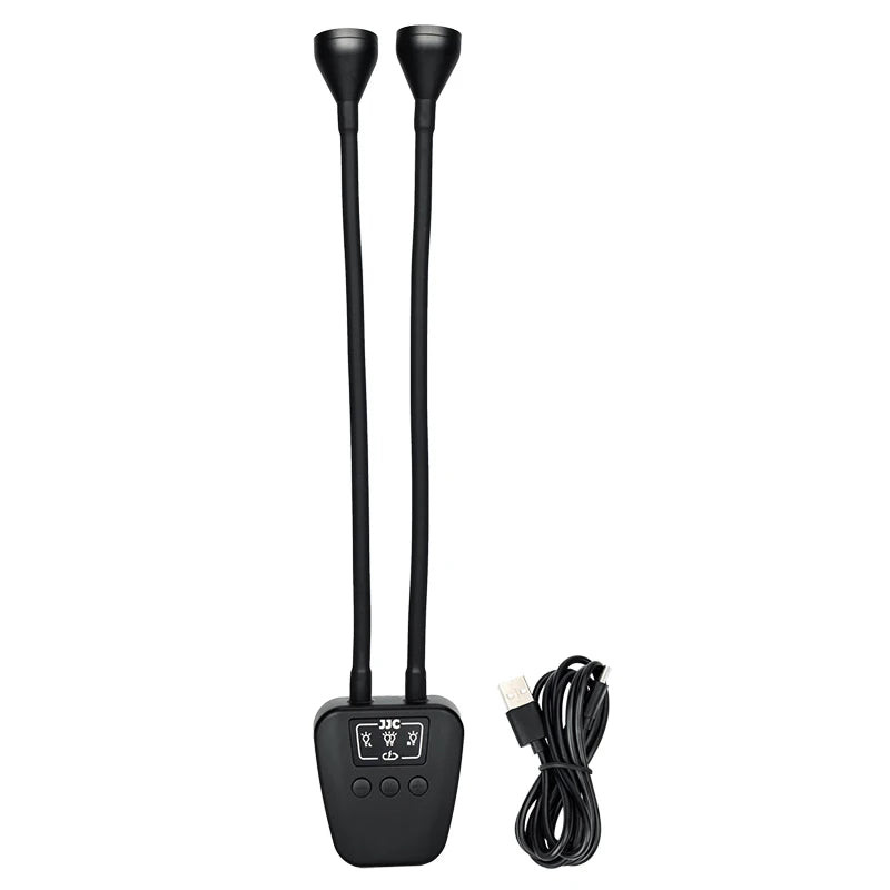 JJC LED Macro Arm Light with 10 Level Ajustable Brightness Macro Photography Lighting for Canon Nikon Sony Olympus Fujifilm DSLR