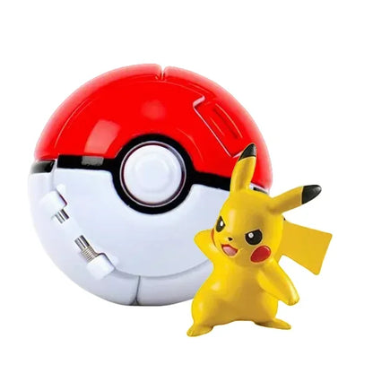 Pokeball Pokemon Figurine Elf Ball Anime Figure Cartoons Pikachu Charizard Pocket Monster Pet Anime Action Model Toy Kids Gifts 