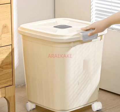 Cat food storage bucket, dog food sealed bucket, cat pet moisture-proof storage bucket, household snacks freeze-dried food store