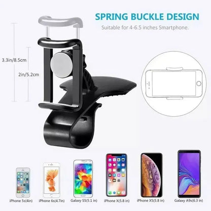 Universal Car Mobile Phone Holder Dashboard Phone Holder Easy Clip Mount Stand Cellphone Stand For GPS Navigation Hanging Holder 