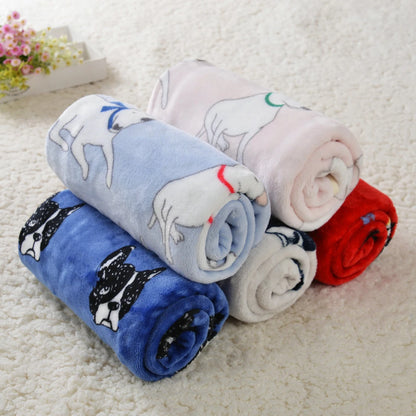 Soft Flannel Dog Bed Blanket Pet Sleeping Pad Cat Dog Breathable Sofa Blanket Warm and Comfortable Sleeping Sheets Pet Supplies 