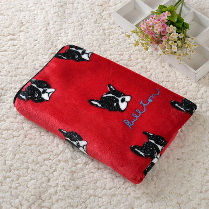 Soft Flannel Dog Bed Blanket Pet Sleeping Pad Cat Dog Breathable Sofa Blanket Warm and Comfortable Sleeping Sheets Pet Supplies 